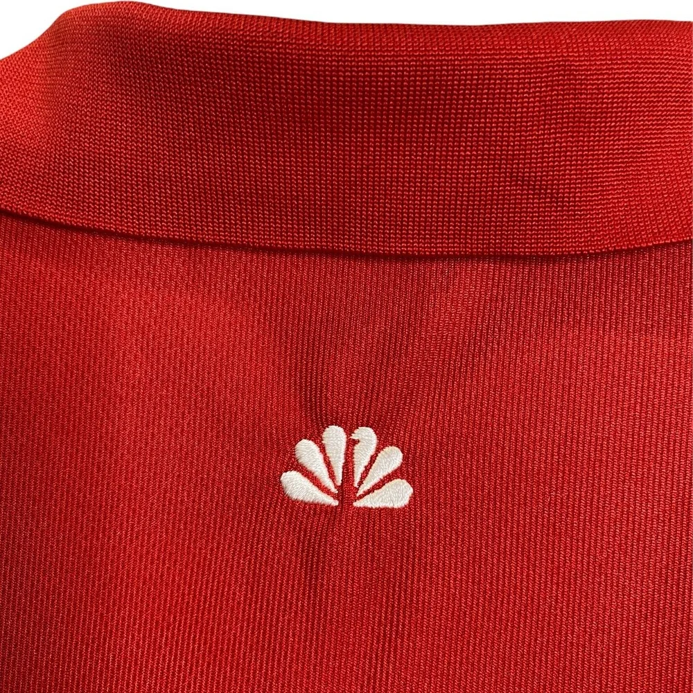 Nike Golf Women's Polo Shirt Dri-Fit Red Short Sleeve NBC Connecticut‎ Logo Sz S